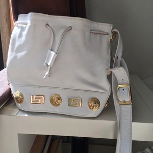 Michael Rose genuine leather Medusa head purse